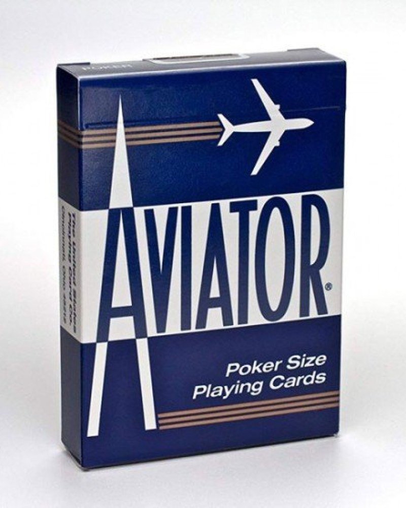 AVIATOR Spielkarten – 54 Blatt, Poker-Größe, Mit Blauer Rückseite – Premium-Karten Für Poker, Bridge Und Spieleabende