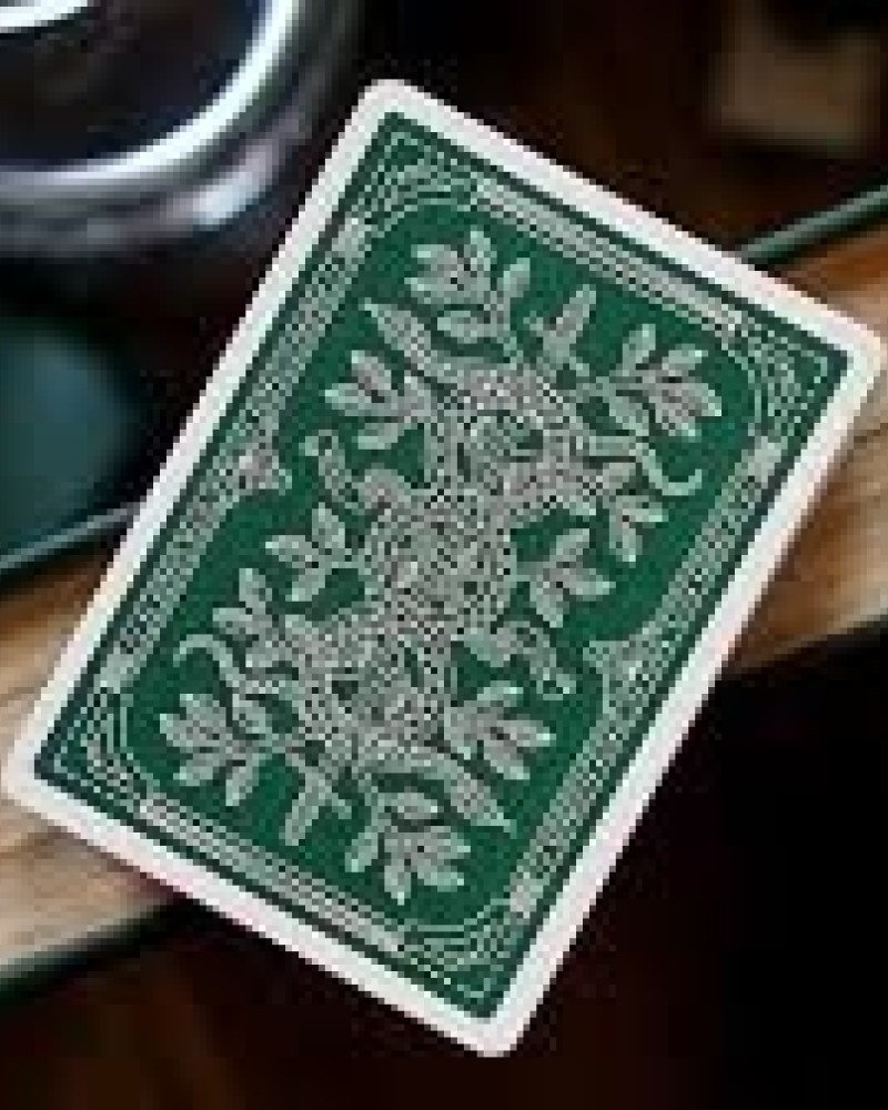 Theory11 National Playing Cards – Grünes Deck, Goldgeprägt, Inspiriert Von Geheimnissen & Macht